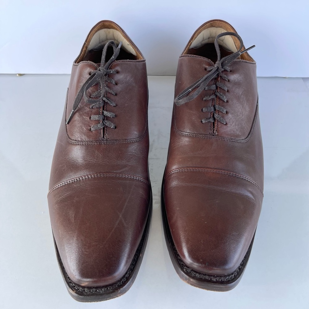 Thompson Brown Oxfords Classic Leather Design